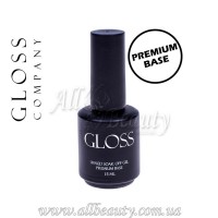 GLOSS Premium Base - Каучуковая основа для гель-лака 15мл