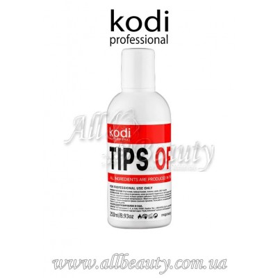Kodi professional Tips Off- Жидкость для снятия гель-лака, акрила 250мл Kodi professional Tips Off- Жидкость для снятия гель-лака, акрила 250мл