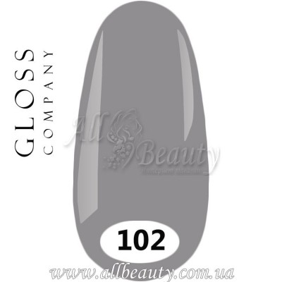 GLOSS Gel Polish - Гель лак 15мл №102 GLOSS Gel Polish - Гель лак 15мл №102
