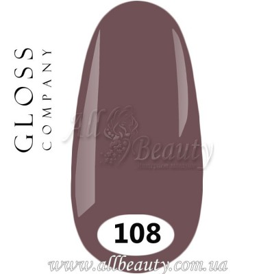 GLOSS Gel Polish - Гель лак 15мл №108 GLOSS Gel Polish - Гель лак 15мл №108