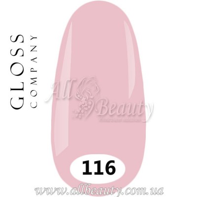 GLOSS Gel Polish - Гель лак 15мл №116 GLOSS Gel Polish - Гель лак 15мл №116