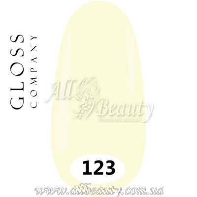 GLOSS Gel Polish - Гель лак 15мл №123 GLOSS Gel Polish - Гель лак 15мл №123