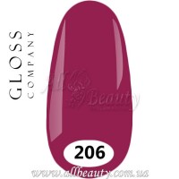 GLOSS Gel Polish - Гель лак 15мл №206