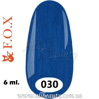 F.O.X (Фокс) - гель лак 6мл №030 F.O.X (Фокс) - гель лак 6мл №030