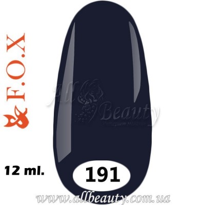 F.O.X (Фокс) - гель лак 12мл №191 (сторінка 37) F.O.X (Фокс) - гель лак 12мл №191 (сторінка 37)