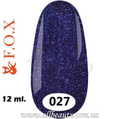 F.O.X (Фокс) - гель лак 12мл №027 F.O.X (Фокс) - гель лак 12мл №027