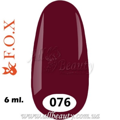 F.O.X (Фокс) - гель лак 6мл №076 F.O.X (Фокс) - гель лак 6мл №076