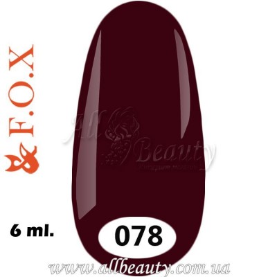 F.O.X (Фокс) - гель лак 6мл №078 (сторінка 33) F.O.X (Фокс) - гель лак 6мл №078 (сторінка 33)