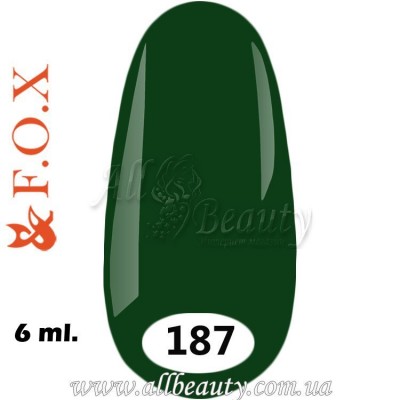 F.O.X (Фокс) - гель лак 6мл №187 (сторінка 37) F.O.X (Фокс) - гель лак 6мл №187 (сторінка 37)