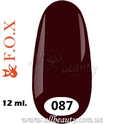 F.O.X (Фокс) - гель лак 12мл №087 (сторінка 10) F.O.X (Фокс) - гель лак 12мл №087 (сторінка 10)