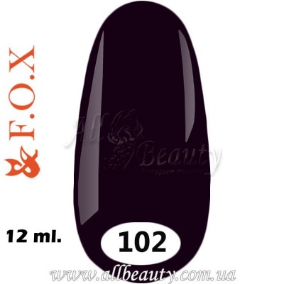 F.O.X (Фокс) - гель лак 12мл №102 F.O.X (Фокс) - гель лак 12мл №102