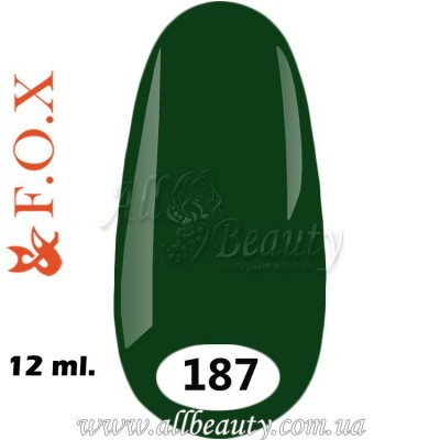 F.O.X (Фокс) - гель лак 12мл №187 (сторінка 15) F.O.X (Фокс) - гель лак 12мл №187 (сторінка 15)