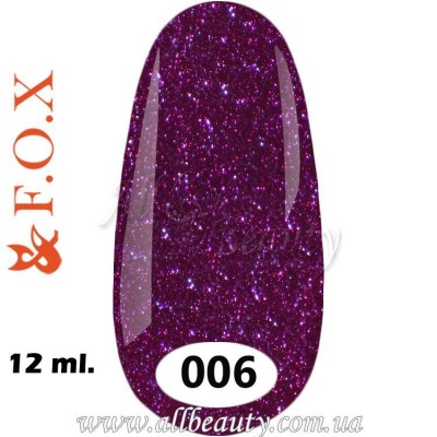 F.O.X (Фокс) - гель лак 12мл №006 F.O.X (Фокс) - гель лак 12мл №006