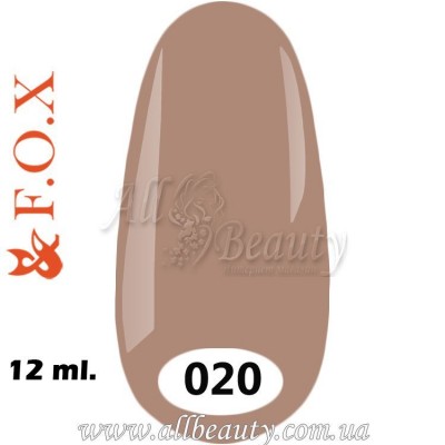 F.O.X (Фокс) - гель лак 12мл №020 F.O.X (Фокс) - гель лак 12мл №020