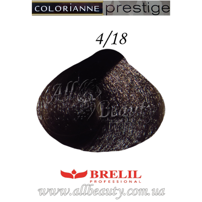 4/18 Brelil (Брелил) Colorianne prestige крем-краска 100 мл. 4/18 Brelil (Брелил) Colorianne prestige крем-краска 100 мл.