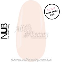 NUB Nude Rubber Base Coat - Камуфлирующая база #02, 30 мл.