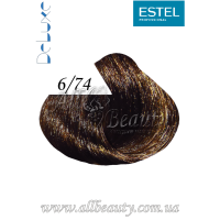 6/74 Estel Professional (Эстель) DeLuxe краска-уход 60мл.