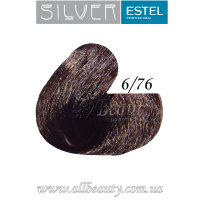 6/76 Estel Professional DeLuxe Silver крем-краска для седых волос 60мл.