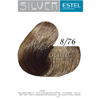 8/76 Estel Professional DeLuxe Silver крем-краска для седых волос 60мл.