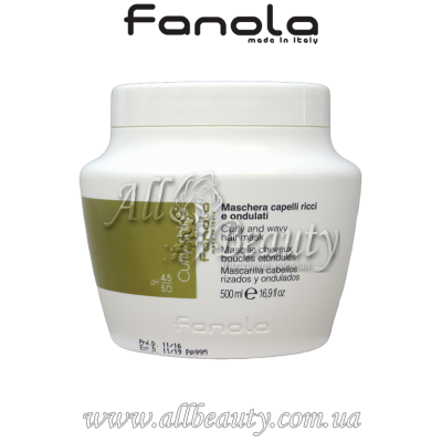 Fanola Curly shine - Маска для вьющихся волос 500мл Fanola Curly shine - Маска для вьющихся волос 500мл