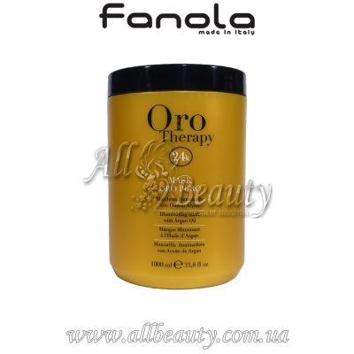 Fanola Oro therapy - Маска восстанавливающая с маслом арганы и микрочастицами золота 1000мл Fanola Oro therapy - Маска восстанавливающая с маслом арганы и микрочастицами золота 1000мл