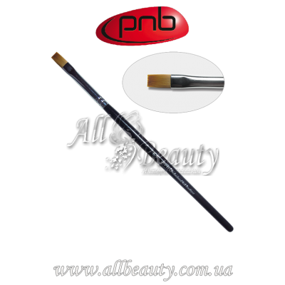 PNB 1G Gel Brush flat 6-s - Кисть для геля квадратная, нейлон PNB 1G Gel Brush flat 6-s - Кисть для геля квадратная, нейлон