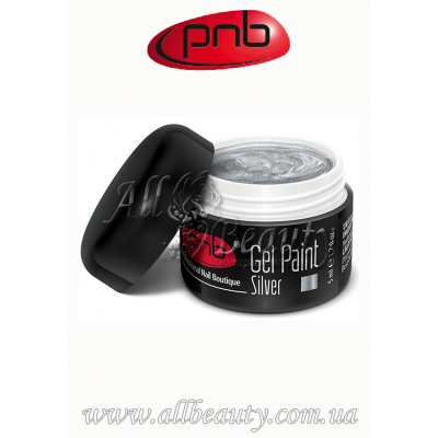 PNB UV/LED Gel Paint 05 Silver - Гель-краска Серебро 5мл PNB UV/LED Gel Paint 05 Silver - Гель-краска Серебро 5мл