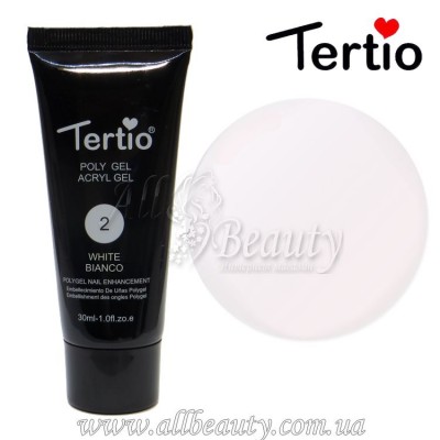 Tertio Acryl Gel - Полигель №02 White 30 мл. Tertio Acryl Gel - Полигель №02 White 30 мл.