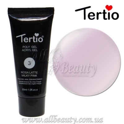 Tertio Acryl Gel - Полигель №03 Milky Pink 30 мл. Tertio Acryl Gel - Полигель №03 Milky Pink 30 мл.