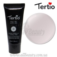 Tertio Acryl Gel - Полигель №05  Coral Pink 30 мл.