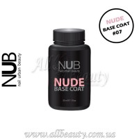 NUB Nude Rubber Base Coat - Камуфлирующая база #07, 30 мл.