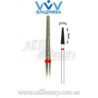 Насадка с мелким алмазным напылением - Конусная полусферический конец 10 мм / 2,3 мм