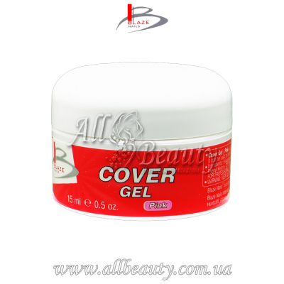 Blaze Nails Cover Gel Pink - Камуфлирующий гель розовый 15мл Blaze Nails Cover Gel Pink - Камуфлирующий гель розовый 15мл