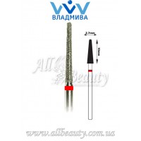 Насадка с мелким алмазным напылением - Конусная полусферический конец 10 мм / 2,7 мм