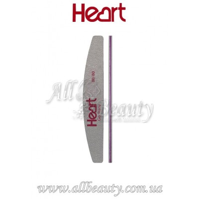 Heart - Пилка для ногтей Half 80/80 Heart - Пилка для ногтей Half 80/80