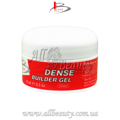 Blaze Nails Dense Builder Gel Clear - УФ гель конструирующий густой прозрачный 15мл Blaze Nails Dense Builder Gel Clear - УФ гель конструирующий густой прозрачный 15мл
