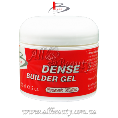 Blaze Nails Dense Builder Gel French White - УФ гель конструирующий густой белый 59мл Blaze Nails Dense Builder Gel French White - УФ гель конструирующий густой белый 59мл