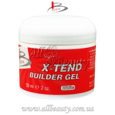 Blaze Nails X-Tend Builder Gel White - УФ гель конструирующий белый средней плотности 59мл Blaze Nails X-Tend Builder Gel White - УФ гель конструирующий белый средней плотности 59мл