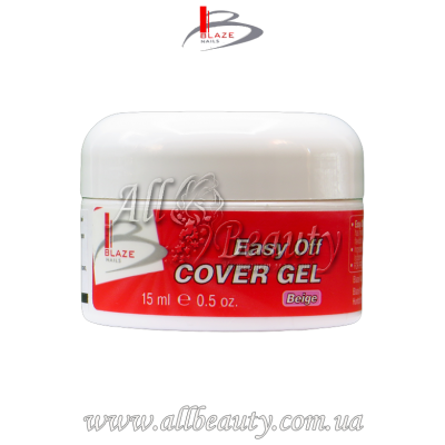 Blaze Nails Easy Off Cover Gel Beige - Камуфлирующий гель Беж 15мл Blaze Nails Easy Off Cover Gel Beige - Камуфлирующий гель Беж 15мл