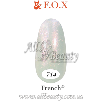 F.O.X (Фокс) French - гель лак 12мл. №714 F.O.X (Фокс) French - гель лак 12мл. №714