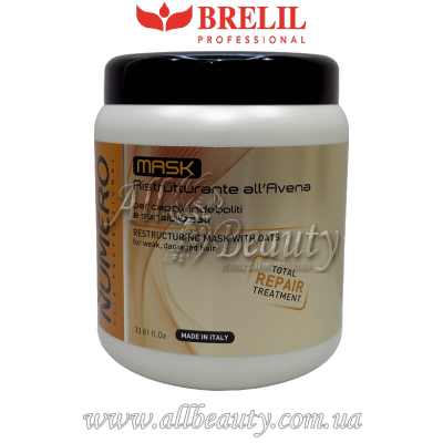 Brelil Numero Total Repair - Восстанавливающая и питательная маска с экстрактом овса 1000мл (сторінка 12) Brelil Numero Total Repair - Восстанавливающая и питательная маска с экстрактом овса 1000мл (сторінка 12)