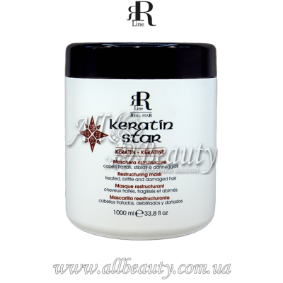 R-line Keratin Star - Маска восстанавливающая для поврежденных волос 1000мл R-line Keratin Star - Маска восстанавливающая для поврежденных волос 1000мл