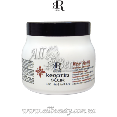 R-line Keratin Star - Маска восстанавливающая для поврежденных волос 500мл R-line Keratin Star - Маска восстанавливающая для поврежденных волос 500мл