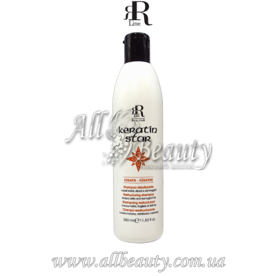 R-line Keratin Star - Шампунь восстанавливающий для поврежденных волос 350мл R-line Keratin Star - Шампунь восстанавливающий для поврежденных волос 350мл