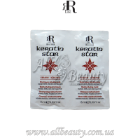 R-line Keratin Star - Пробник шампунь+маска восстанавливающий для поврежденных волос 2x15мл
