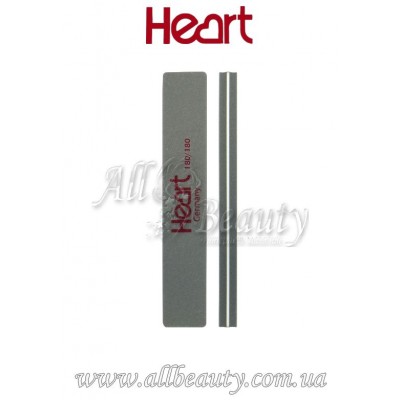 Heart - Шліфувальник для нігтів прямокутний 180/180 Heart - Шліфувальник для нігтів прямокутний 180/180