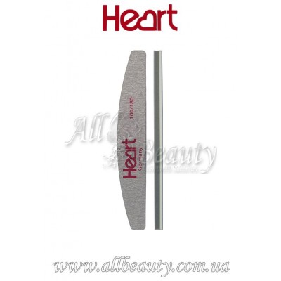 Heart - Пилка-Баф для ногтей Half 100/180 Heart - Пилка-Баф для ногтей Half 100/180