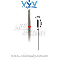 Насадка с мелким алмазным напылением - Цилиндрическая, острый конец 8 мм / 1,4 мм