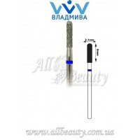 Насадка со средним алмазным напылением - Цилиндрическая, полусферический конец 8 мм / 2,1 мм