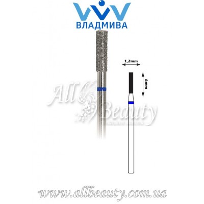 Насадка со средним алмазным напылением - Цилиндрическая 6 мм / 1,2 мм Насадка со средним алмазным напылением - Цилиндрическая 6 мм / 1,2 мм